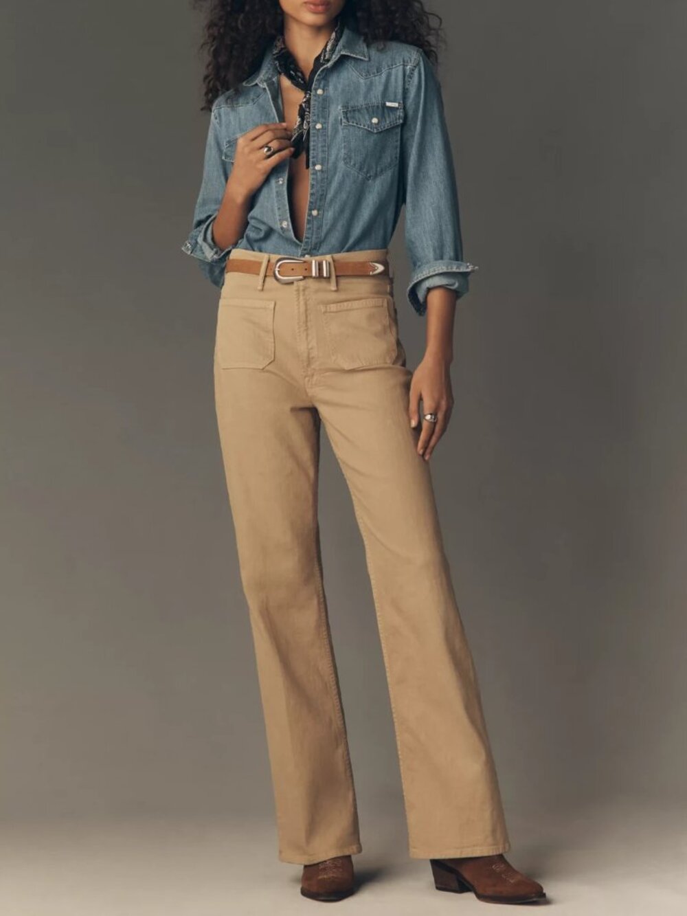 MOTHER The Bookie Sneak High-Rise Bootcut Jeans 27 new with tag latte color